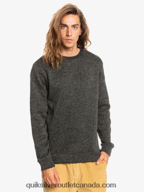 CA Quiksilver Men Keller Sweatshirt dark grey heather TX4R21423