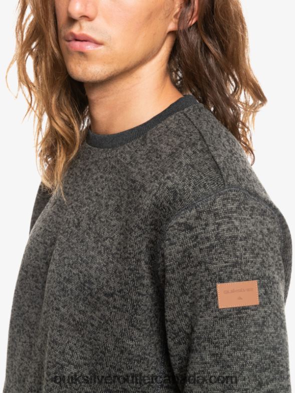 CA Quiksilver Men Keller Sweatshirt dark grey heather TX4R21423