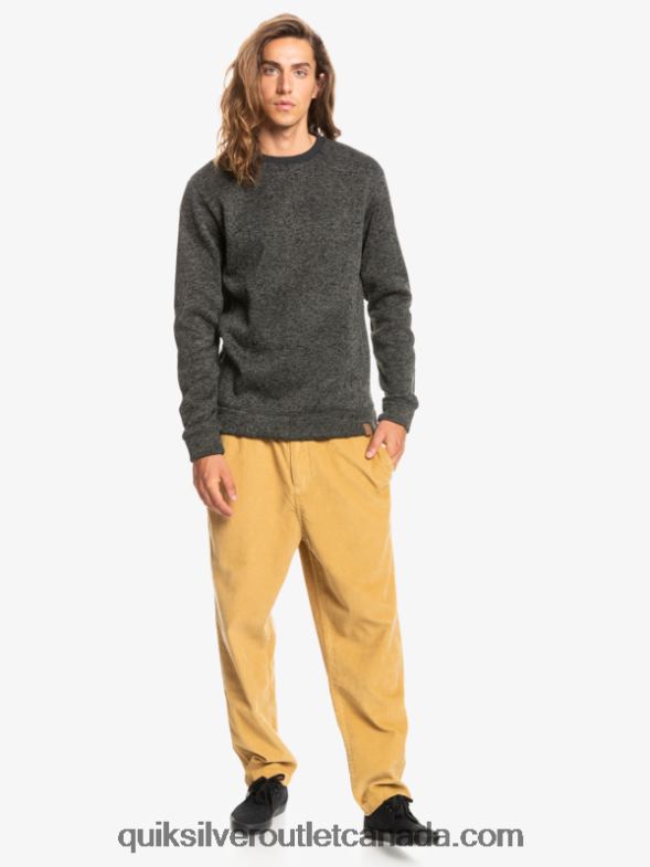 CA Quiksilver Men Keller Sweatshirt dark grey heather TX4R21423