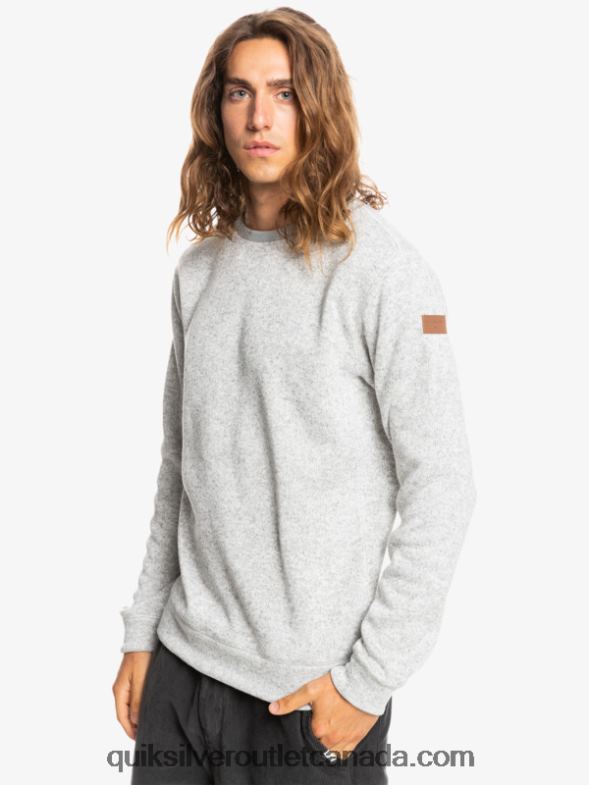 CA Quiksilver Men Keller Sweatshirt light grey heather TX4R21424