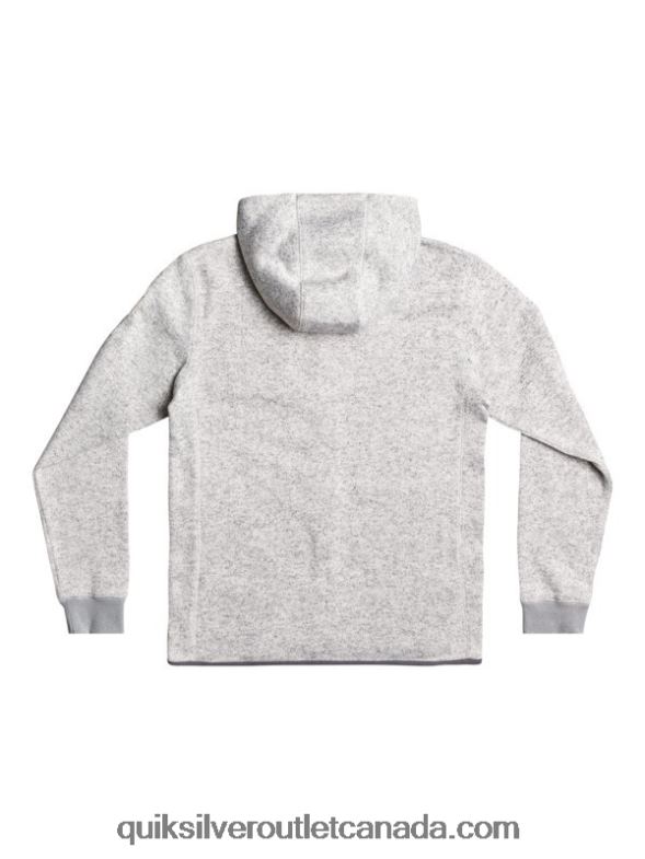CA Quiksilver Men Keller Zip-Up Hoodie light grey heather TX4R21479