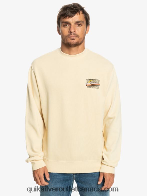 CA Quiksilver Men Neon Slab Sweatshirt birch TX4R21056