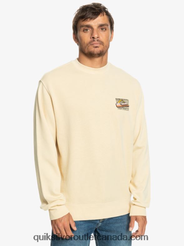 CA Quiksilver Men Neon Slab Sweatshirt birch TX4R21056