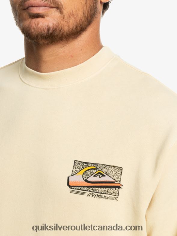 CA Quiksilver Men Neon Slab Sweatshirt birch TX4R21056