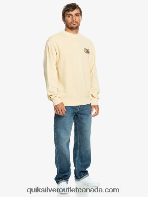 CA Quiksilver Men Neon Slab Sweatshirt birch TX4R21056