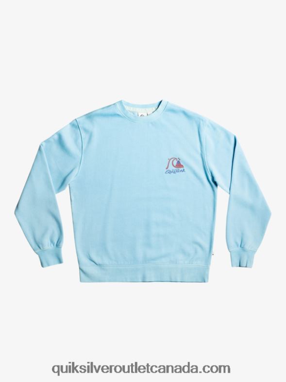 CA Quiksilver Men Neon Slab Sweatshirt sky blue TX4R21057