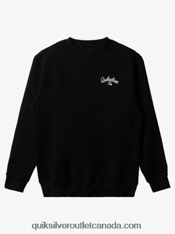 CA Quiksilver Men New Estate Crewneck Sweatshirt black TX4R21802