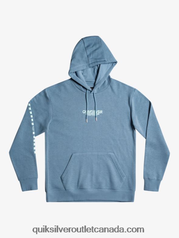 CA Quiksilver Men Omni Check Hoodie provencial TX4R21485