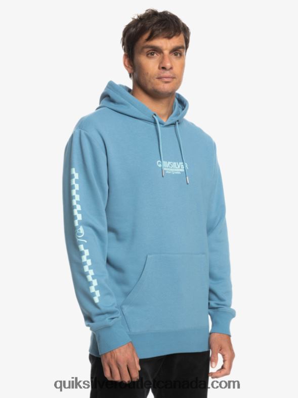 CA Quiksilver Men Omni Check Hoodie provencial TX4R21485