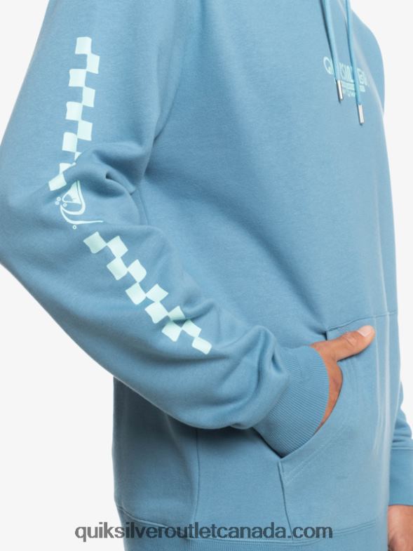 CA Quiksilver Men Omni Check Hoodie provencial TX4R21485