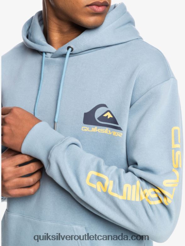 CA Quiksilver Men Omni Logo Hood Fleece Top black TX4R21090