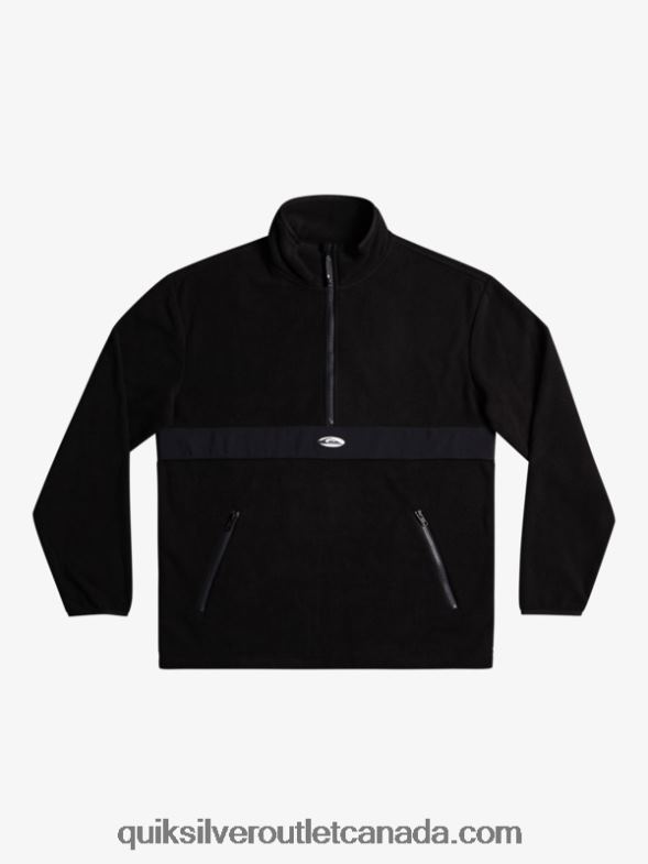 CA Quiksilver Men Saturn Half Zip Fleece black TX4R21561