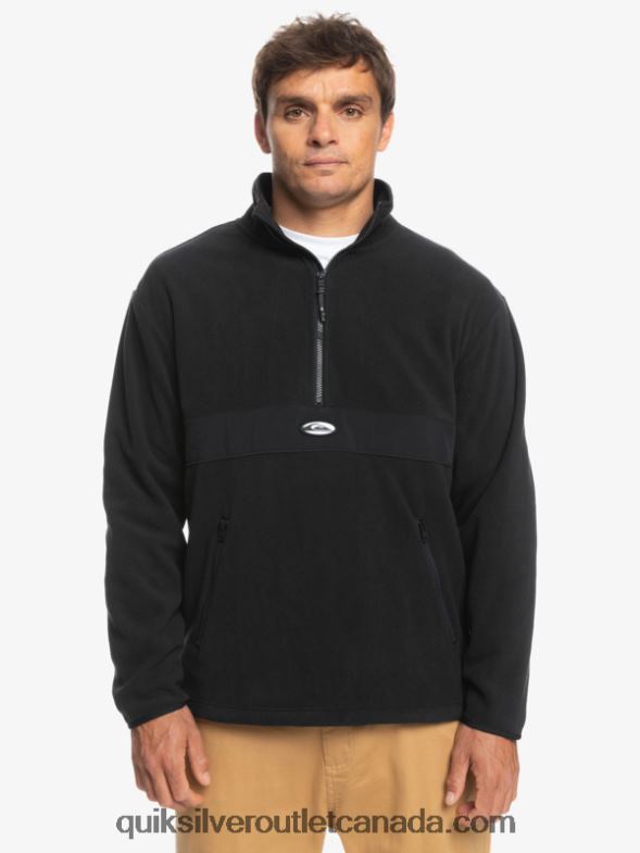 CA Quiksilver Men Saturn Half Zip Fleece black TX4R21561