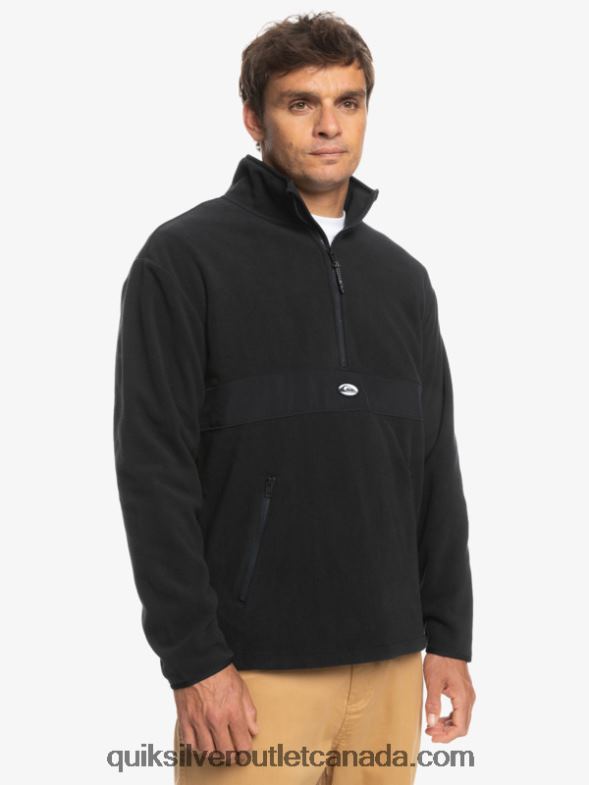 CA Quiksilver Men Saturn Half Zip Fleece black TX4R21561