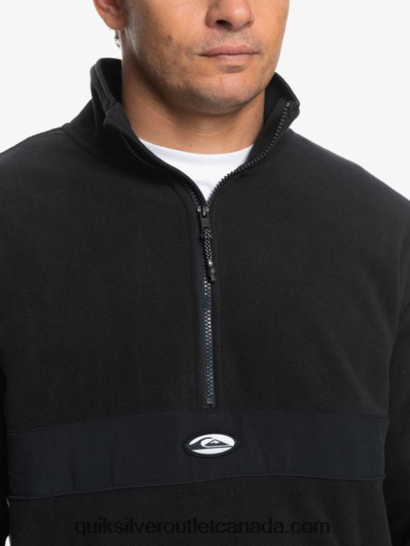 CA Quiksilver Men Saturn Half Zip Fleece black TX4R21561