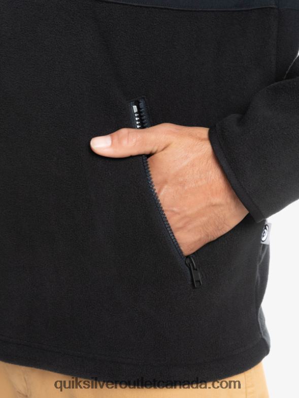 CA Quiksilver Men Saturn Half Zip Fleece black TX4R21561
