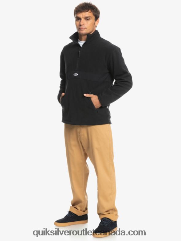 CA Quiksilver Men Saturn Half Zip Fleece black TX4R21561