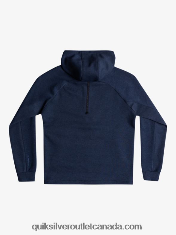 CA Quiksilver Men Step Off Half-Zip Hoodie insignia blue heather TX4R21371