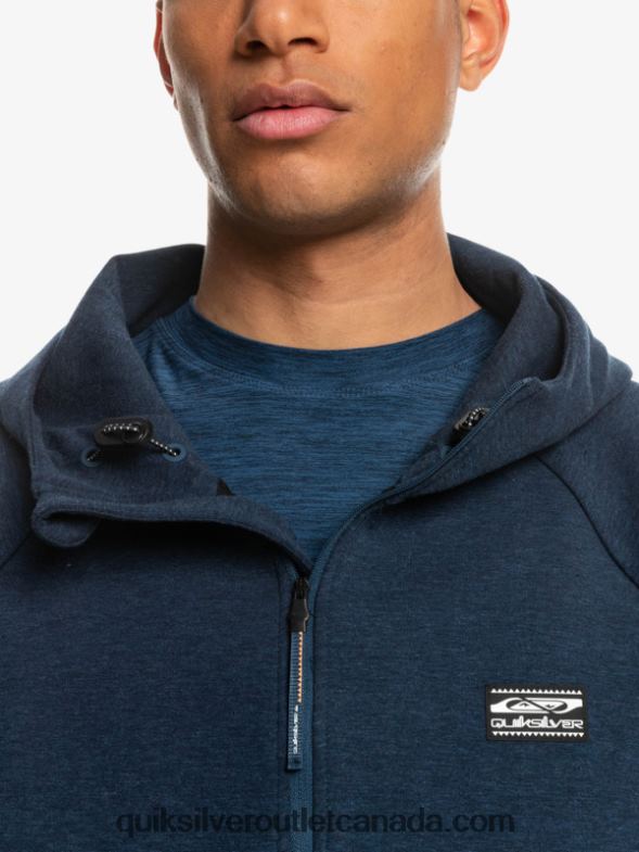 CA Quiksilver Men Step Off Half-Zip Hoodie insignia blue heather TX4R21371