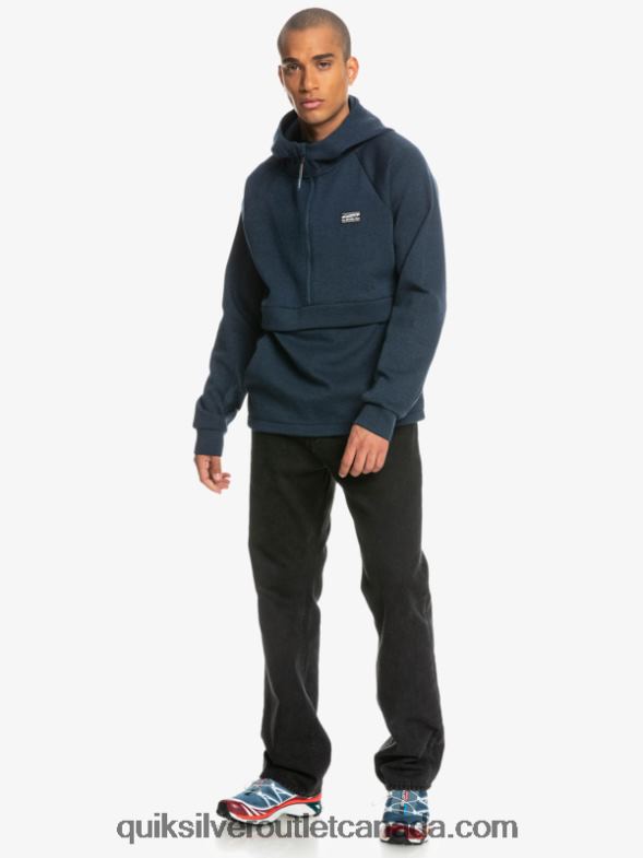 CA Quiksilver Men Step Off Half-Zip Hoodie insignia blue heather TX4R21371