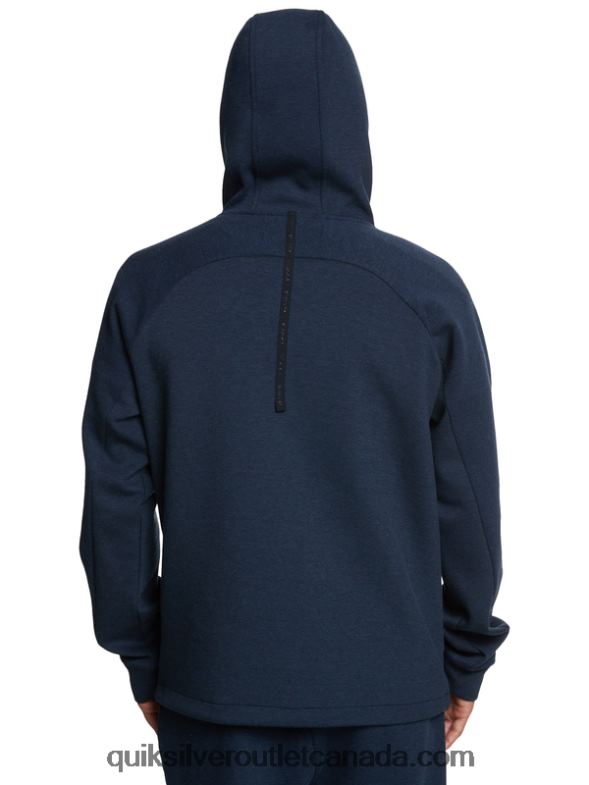 CA Quiksilver Men Step Off Half-Zip Hoodie insignia blue heather TX4R21371