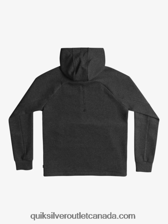 CA Quiksilver Men Step Off Half-Zip Hoodie phantom heather TX4R21370