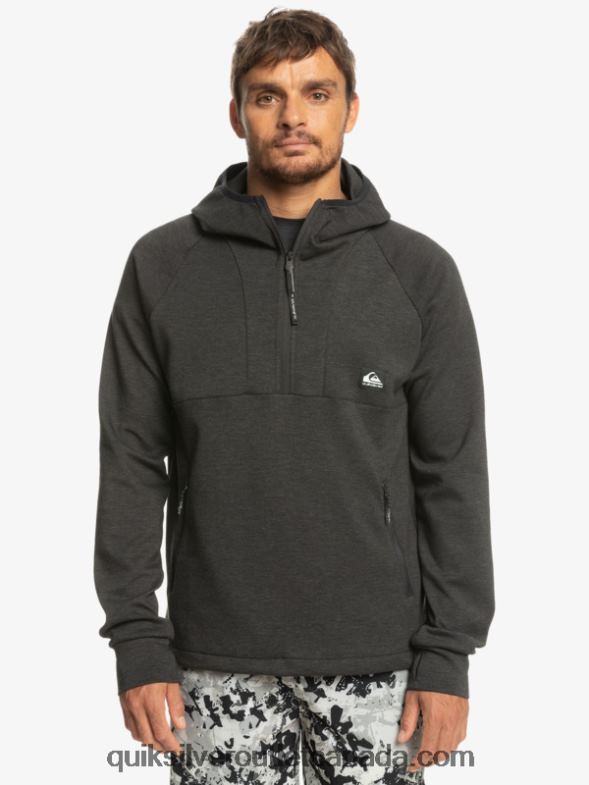 CA Quiksilver Men Step Off Hoodie phantom heather TX4R21028
