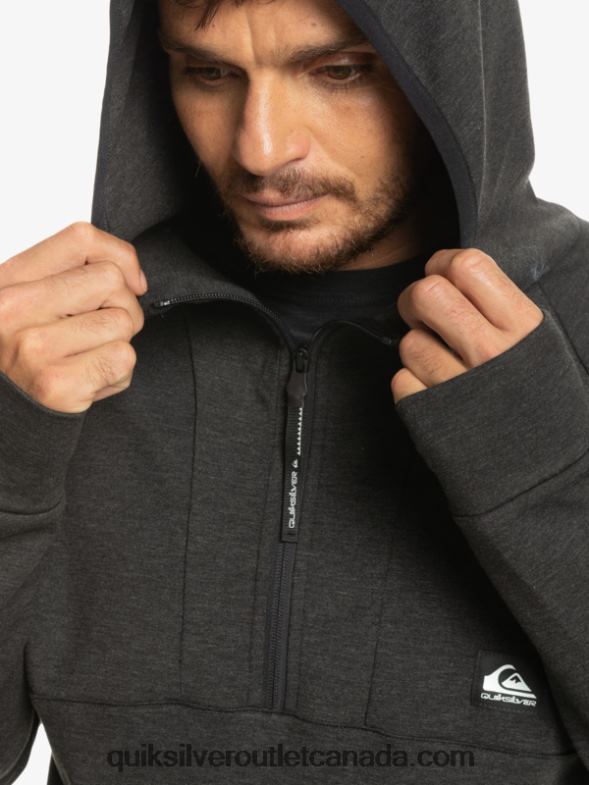 CA Quiksilver Men Step Off Hoodie phantom heather TX4R21028