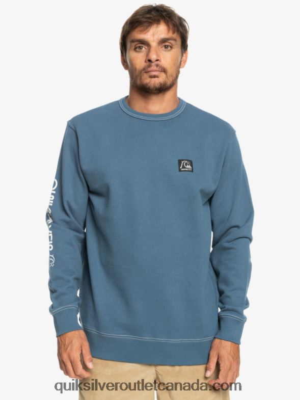 CA Quiksilver Men The Original Sweatshirt bering sea TX4R21114