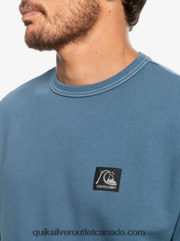 CA Quiksilver Men The Original Sweatshirt bering sea TX4R21114