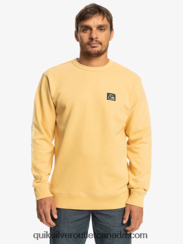 CA Quiksilver Men The Original Sweatshirt wheat TX4R21115