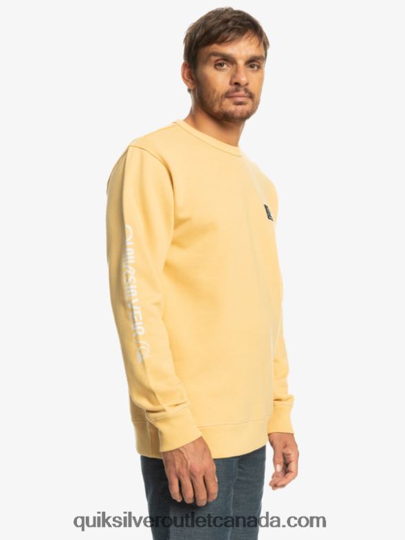 CA Quiksilver Men The Original Sweatshirt wheat TX4R21115