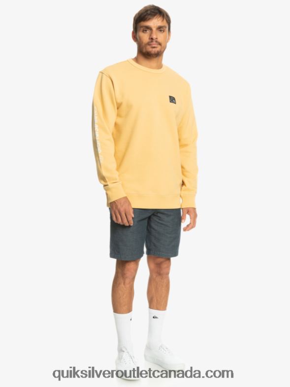 CA Quiksilver Men The Original Sweatshirt wheat TX4R21115