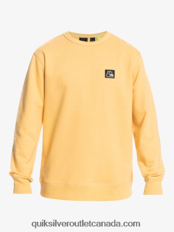 CA Quiksilver Men The Original Sweatshirt wheat TX4R21115