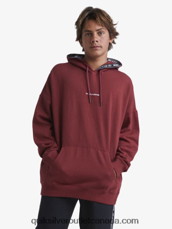 CA Quiksilver x Stab Men Hoodie ruby wine TX4R21804