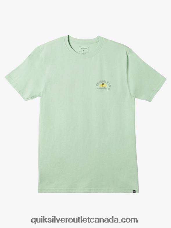 CA Quiksilver Men Alone At Last T-shirt sprucestone TX4R21162