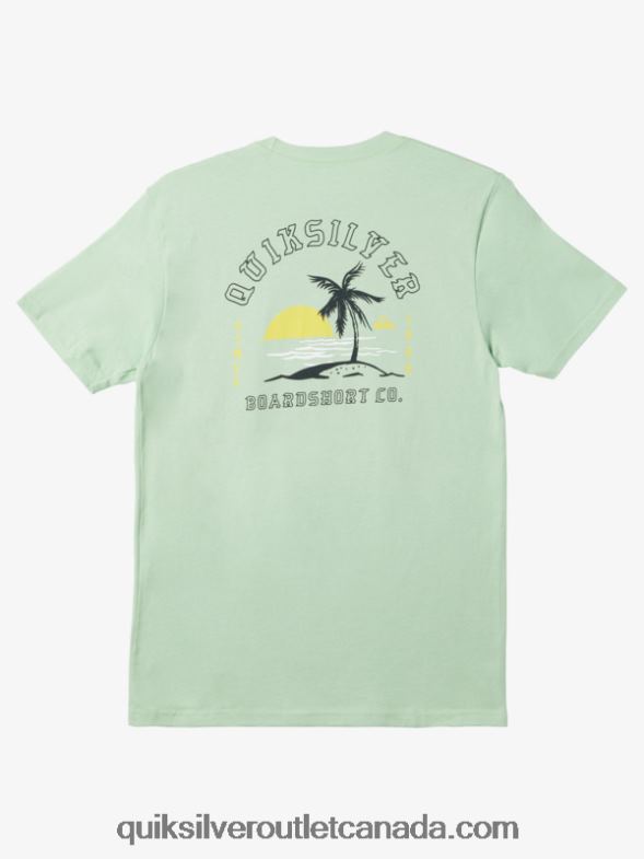 CA Quiksilver Men Alone At Last T-shirt sprucestone TX4R21162