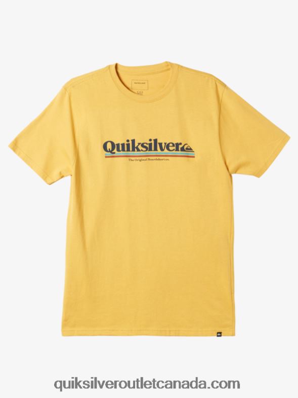 CA Quiksilver Men Between The Lines T-shirt bright gold TX4R2979