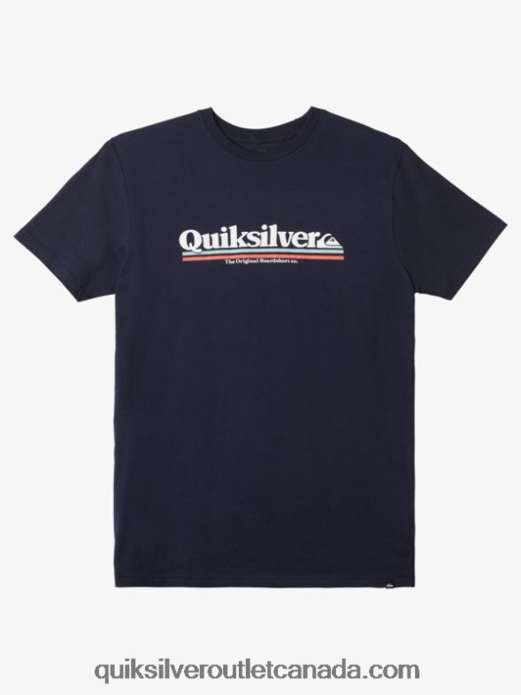 CA Quiksilver Men Between The Lines T-shirt navy blazer TX4R2981