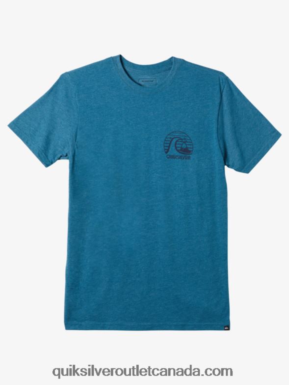 CA Quiksilver Men Bold Move Mod T-shirt moroccan blue heather TX4R21139