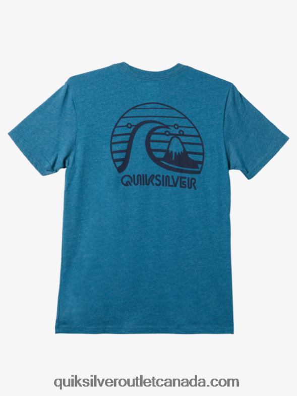 CA Quiksilver Men Bold Move Mod T-shirt moroccan blue heather TX4R21139