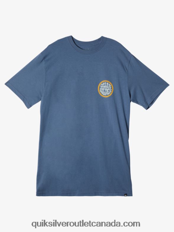 CA Quiksilver Men Bolder Type T-Shirt bering sea TX4R249