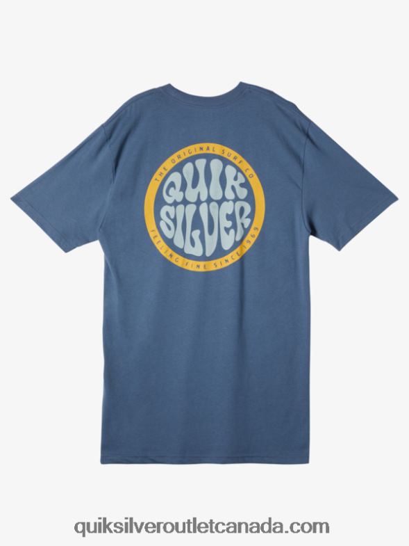 CA Quiksilver Men Bolder Type T-Shirt bering sea TX4R249