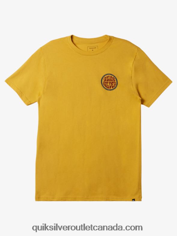 CA Quiksilver Men Bolder Type T-Shirt yolk yellow TX4R247