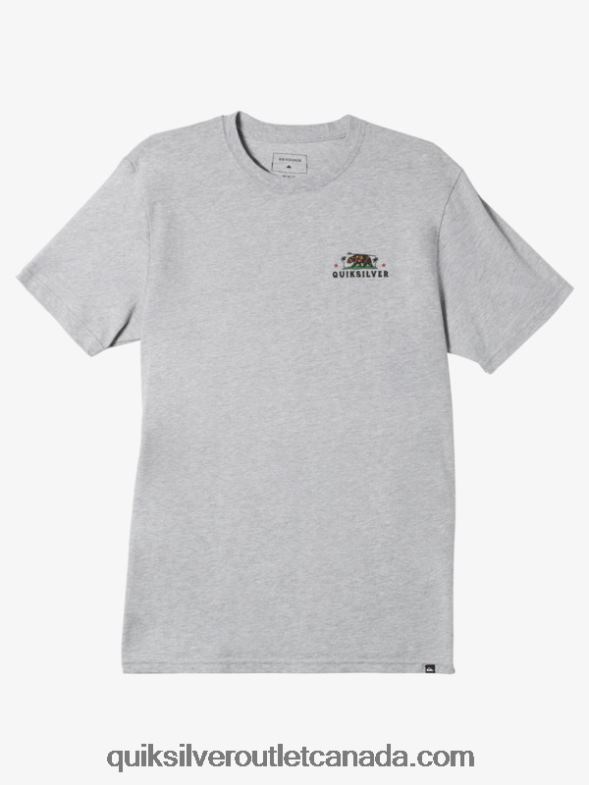 CA Quiksilver Men California Local Brigade T-Shirt athletic heather TX4R2723