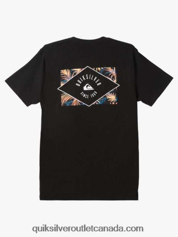 CA Quiksilver Men Circled Line T-shirt black TX4R21118