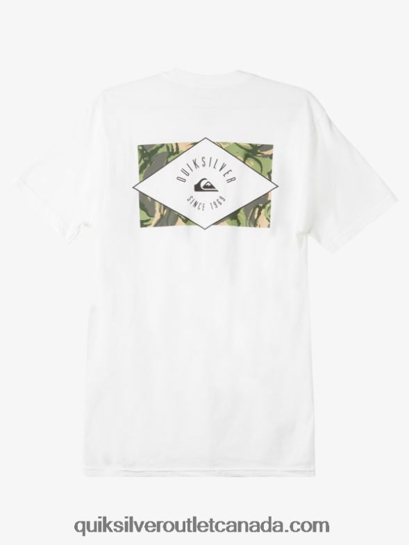 CA Quiksilver Men Circled Line T-shirt white TX4R21119