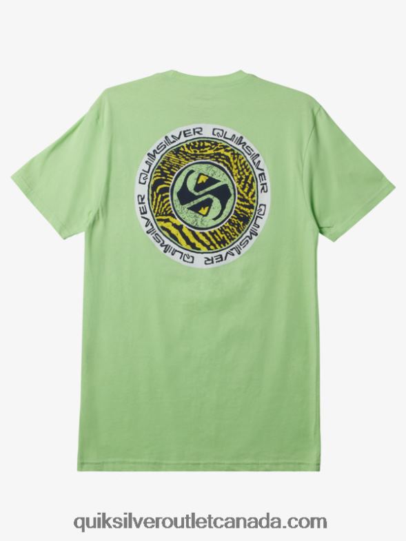 CA Quiksilver Men Circles End T-Shirt paradise green TX4R2306