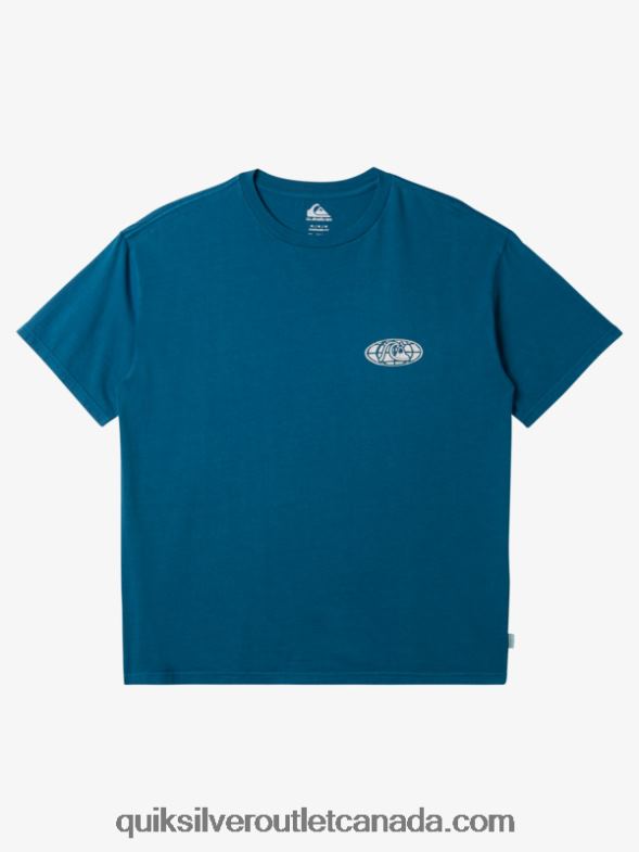 CA Quiksilver Men Clear Mind T-Shirt moroccan blue TX4R2742