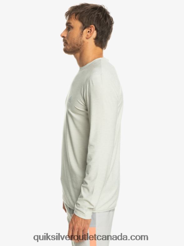 CA Quiksilver Men Coast Runner Long Sleeve T-Shirt gray violet heather TX4R21347